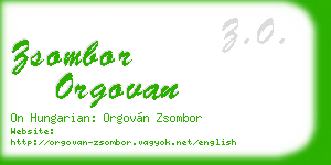 zsombor orgovan business card