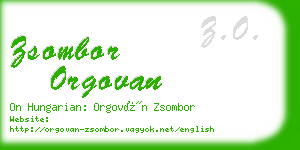 zsombor orgovan business card